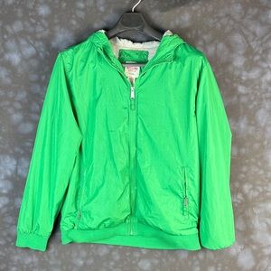 Mossimo Supply Co. Bright Green Hooded Shell Jacket